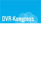 Mobile Screenshot of dvr-kongress.de