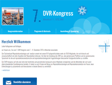 Tablet Screenshot of dvr-kongress.de